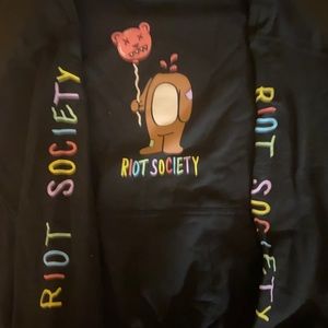 Men large black hoodie